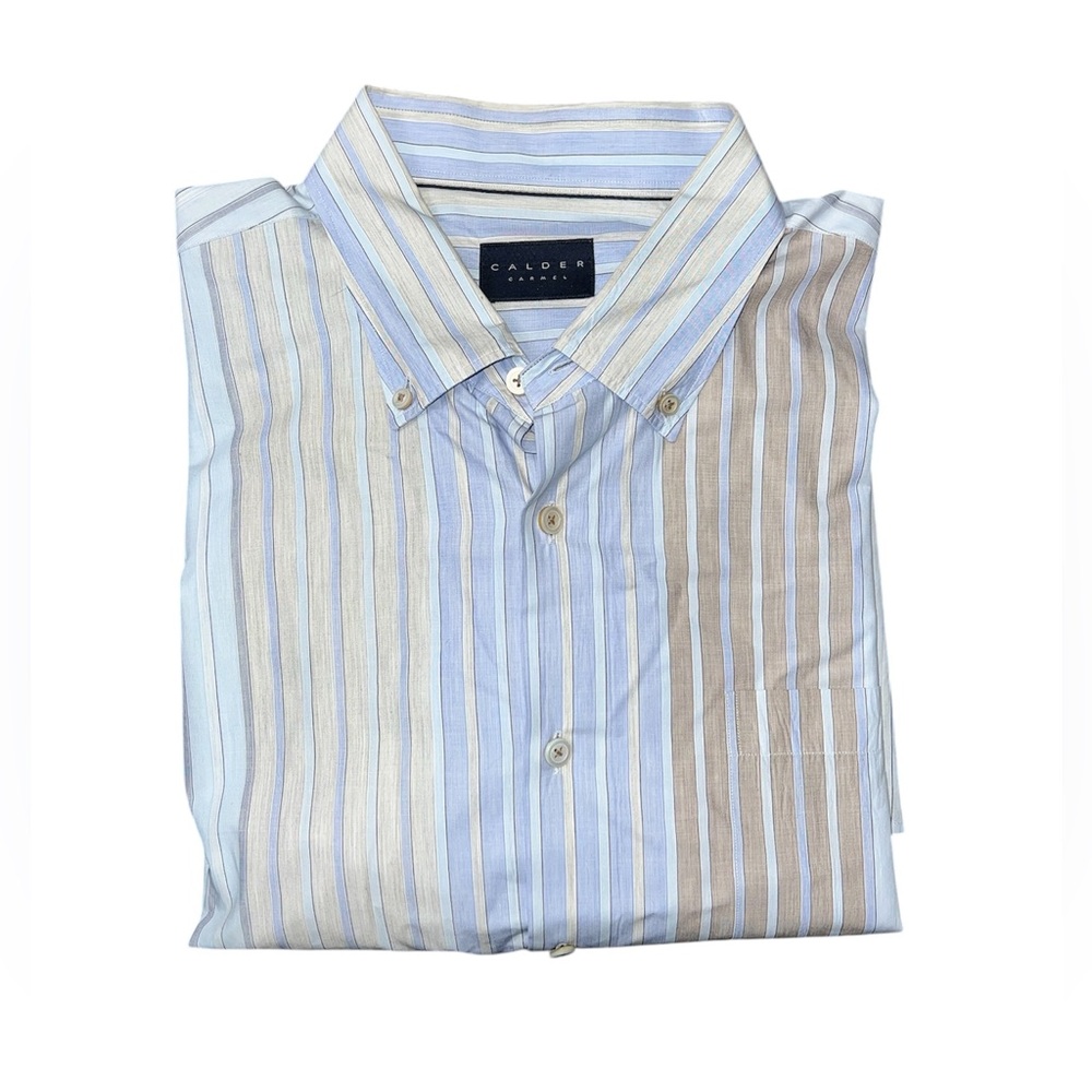 Calder Carmel RARE Men’s Striped Button Up Shirt NWOT